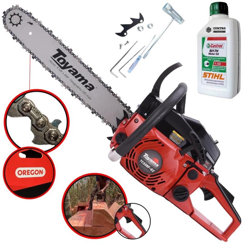 Motosserra Motorserra Profissional Toyama TCS58F-G2 Á Gasolina 2T